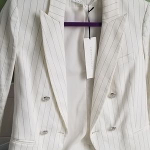 Veronica Beard Apollo Off-White Striped Dickey Blazer 4 ! Gorgeous for spring!